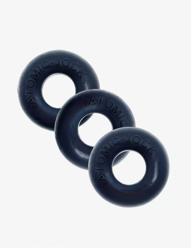 Pack de 3 Cockring Ringer Night Edition - Oxballs - Noir