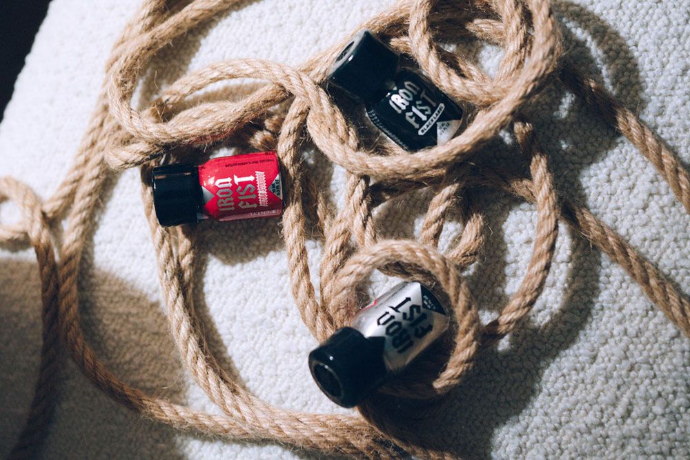 3 poppers Iron Fist avec des nitrites différents