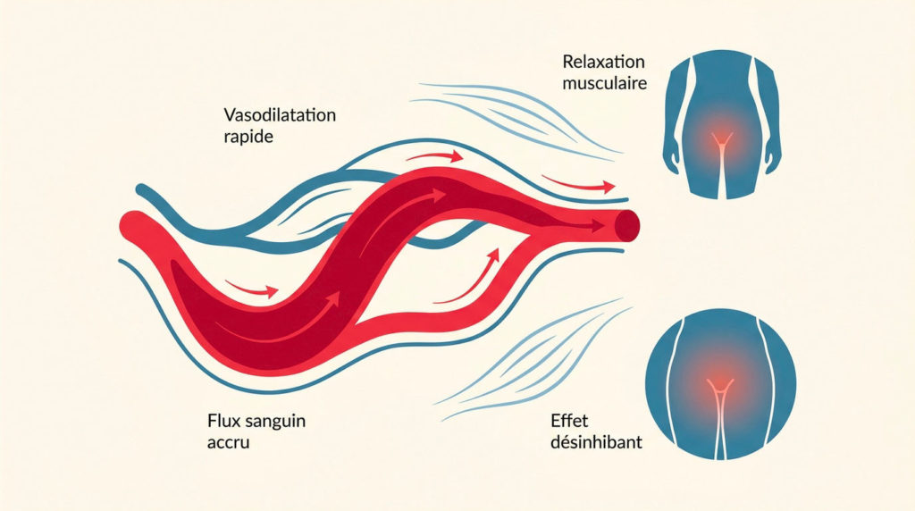 Effet vasodilatation sur le sexe