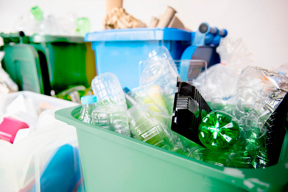 Poubelles à la decheterie