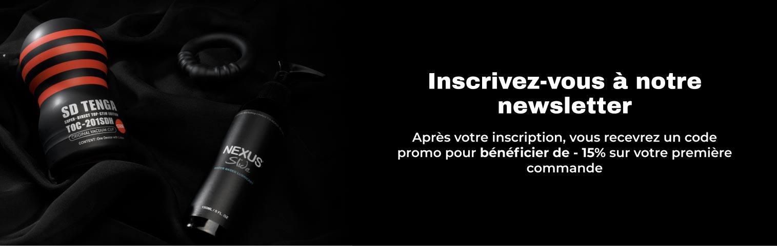 Inscrivez-vous à notre newsletter Après votre inscription, vous recevrez un code promo pour bénéficier de - 15% sur votre première commande