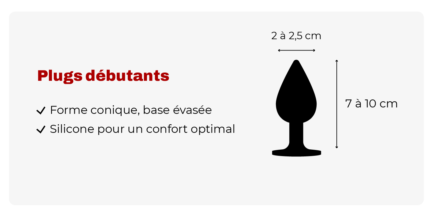 Plug débutant petit en silicone
