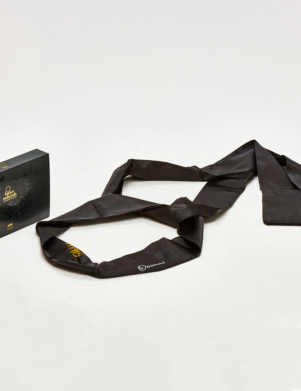 Bandeau BDSM Shhh Satin noir - 198 cm