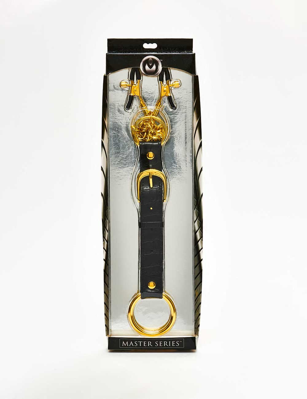 Pack pinces tétons et cockring Penitentiary - Acier inoxydable - 62 cm