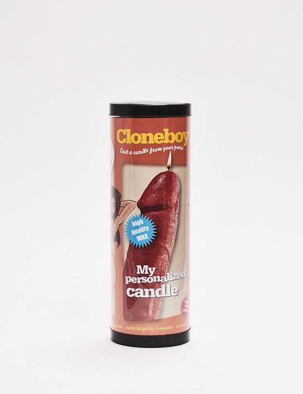Kit de moulage pénis réaliste - Cloneboy - Bougie rouge