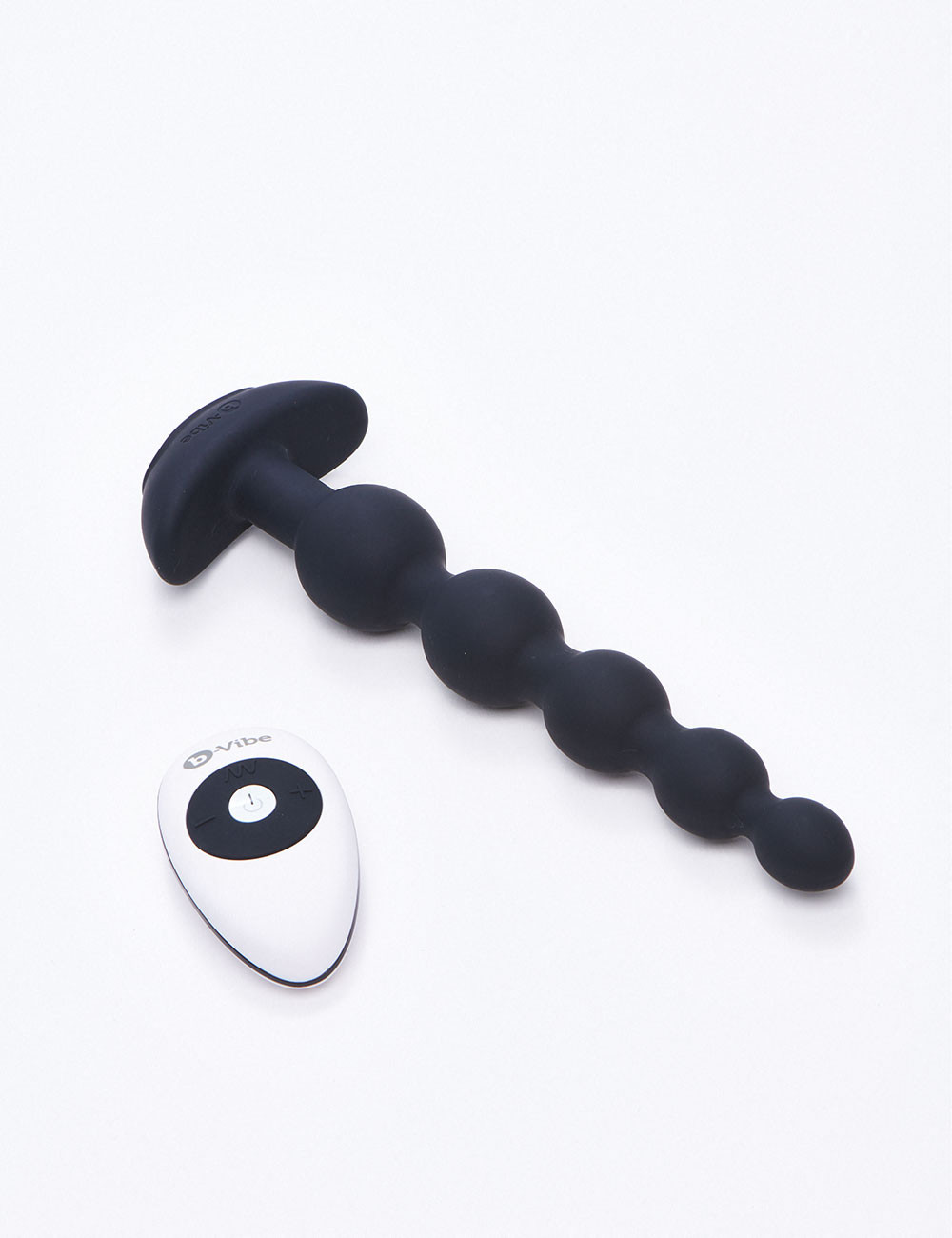 Perles anales vibrantes B-Vibe - 27,5 cm - Noir