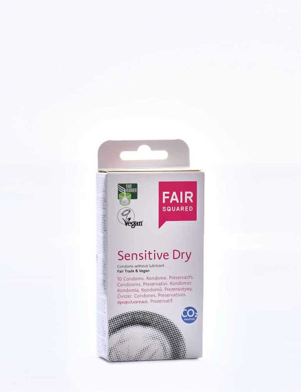 Préservatifs Vegan Sensitive Dry - Fair Squared - Boîte de 10