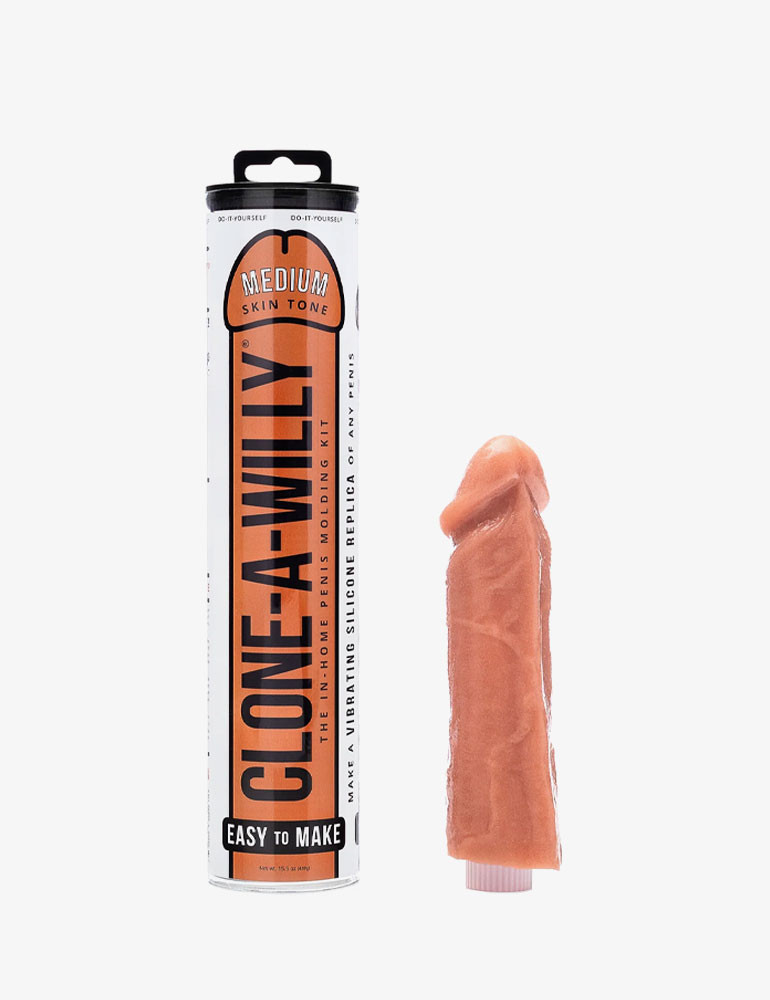 kit de moulage penis réaliste - Peau blanche teinte moyenne - Clone-A-Willy